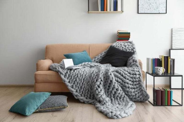 A cozy living room set-up.